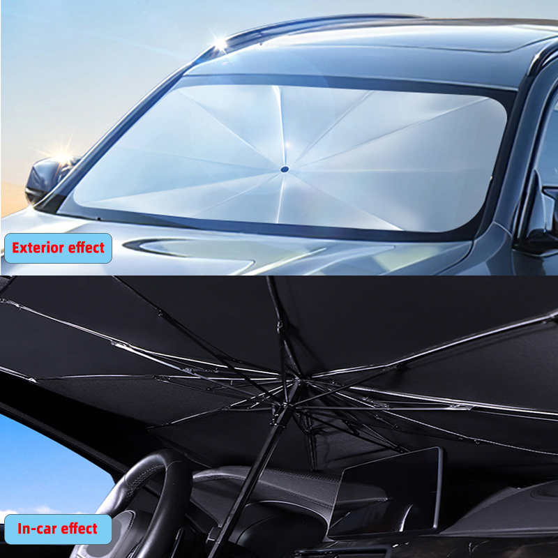 Car Windshield Sunshade Umbrella Type Sun Shade for Car Window Summer Sun  Protection Heat Insulation Cloth for Car Front Shading