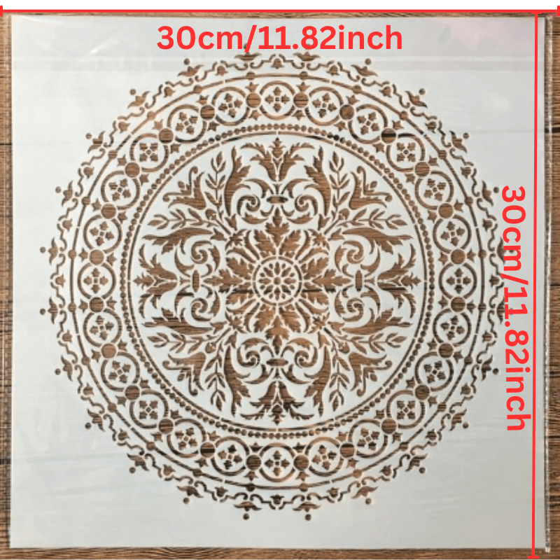 Prosperity Mandala Stencil for Walls, Reusable Stencil Better Than