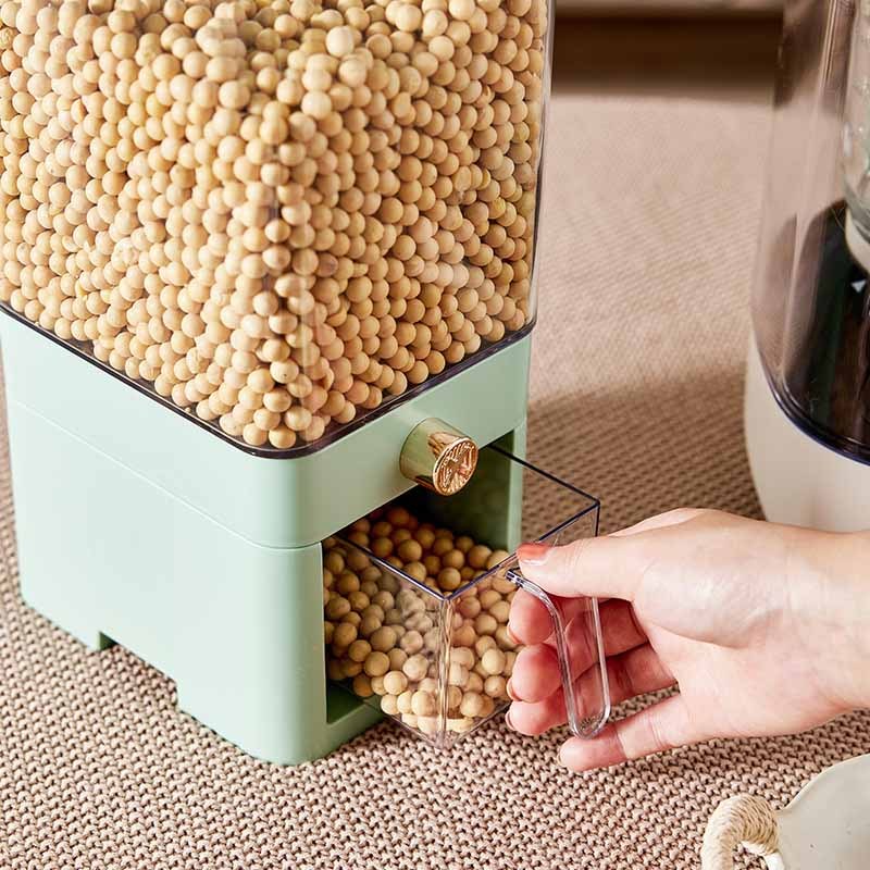 2pcs Rice Bucket Large Capacity Cereal Storage Container
