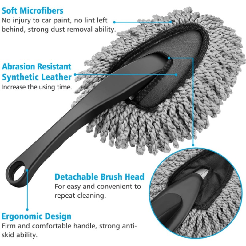 Car Dust Cleaner, Car Soft Brush Cleaning Brush, Mini Bristle Removal  Brush, Nanofiber Car Cleaning Brush Dusting Tool, Car Interior Accessories  - Sports & Outdoors - Temu