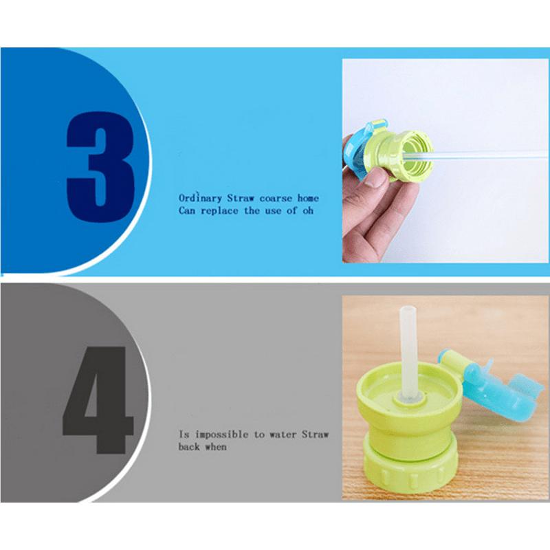 Water Bottle Lid With Straw Hole, Large Wide Mouth Replacement Lid