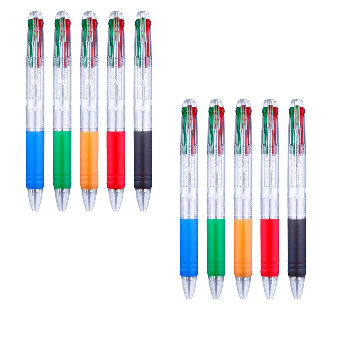 Favourde: 22 bolígrafos multicolor 6 en 1 de 0.020 pulgadas, 6 colores de  bolígrafos retráctiles para suministros escolares, de oficina, regalo para