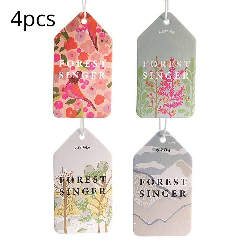 Abstract Feathers Car Air Fresheners Hanging Cardboard,New Car Scent Car  Freshener Lavender Scented Car Fresheners For Women Men Car Mirror Decor  Car