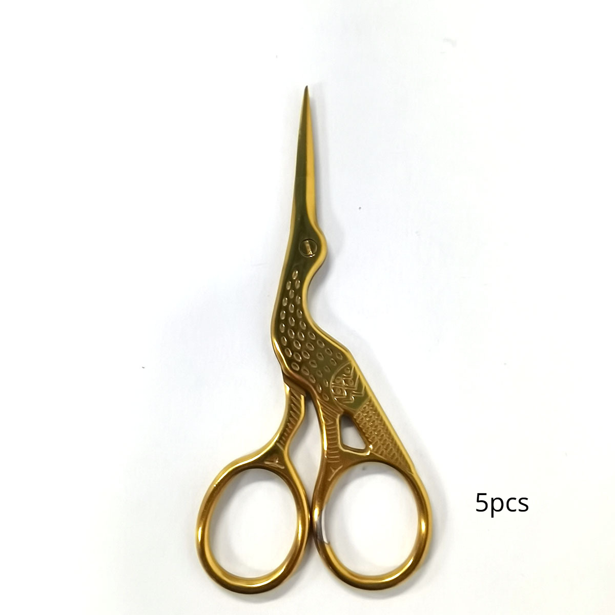 3 1/2 Multi Purpose Fancy Scissors Small Embroidery Gold Plated.