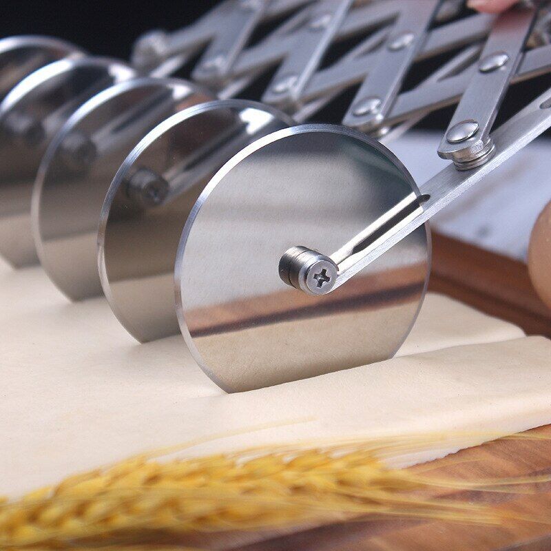  Hemoton Cortador de pan cojo 1 juego de herramienta de pan  cojo, mango de madera, con cuchillas reemplazables, cuchillo de corte para  cortar pan rápido panqueques, galletas, herramienta de pan cojo 