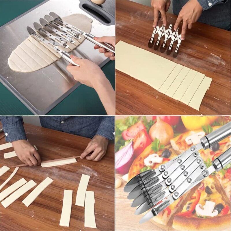 3 Wheel Or 5 Wheel Pastry Cutter With Handle Multipurpose - Temu