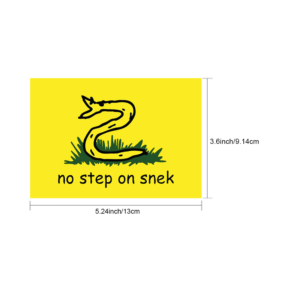 No Step on Snek Sticker