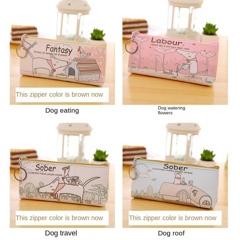 Cute Cat Pencil Cases for Girls Pink Transparent Pen Bag School Supplies  Stationery Pouch Pencil Box