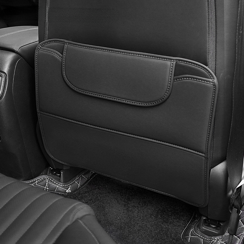 Car Seat Backrest Anti Kick Pad Leather Anti Dirty Pad Protective