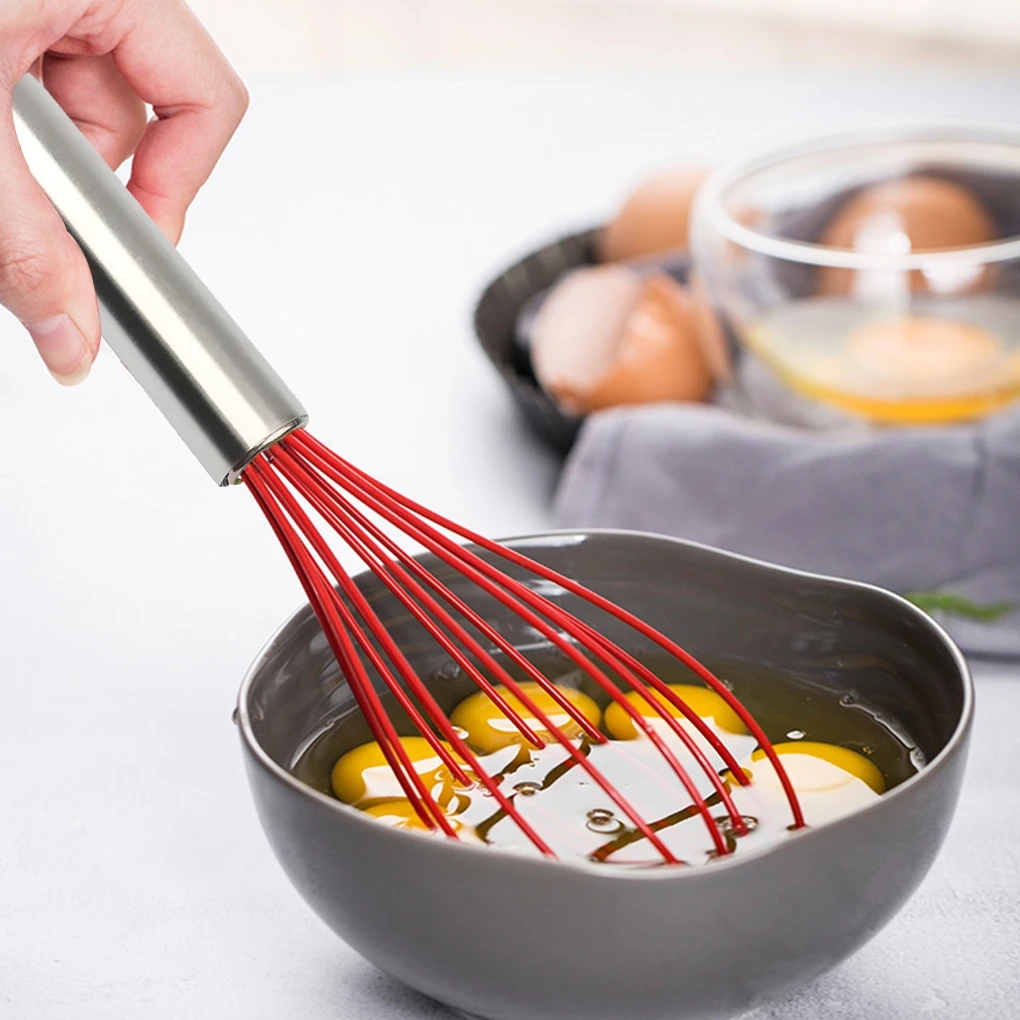 LYUMO Mélangeur à œufs, Outils de cuisine, Silicone de qualité alimentaire  Fouet Mélangeur à œufs Batteur Manuel Pâte Mélange Cuisine Cuisine Outils 