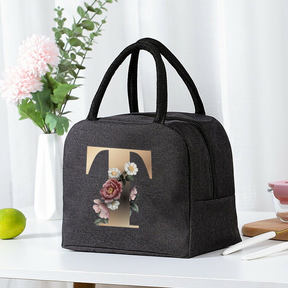 Pink Rose Blossom Multipurpose Lunch Bag - Perfect For Office, Picnic,  Shopping And Outdoor Activities