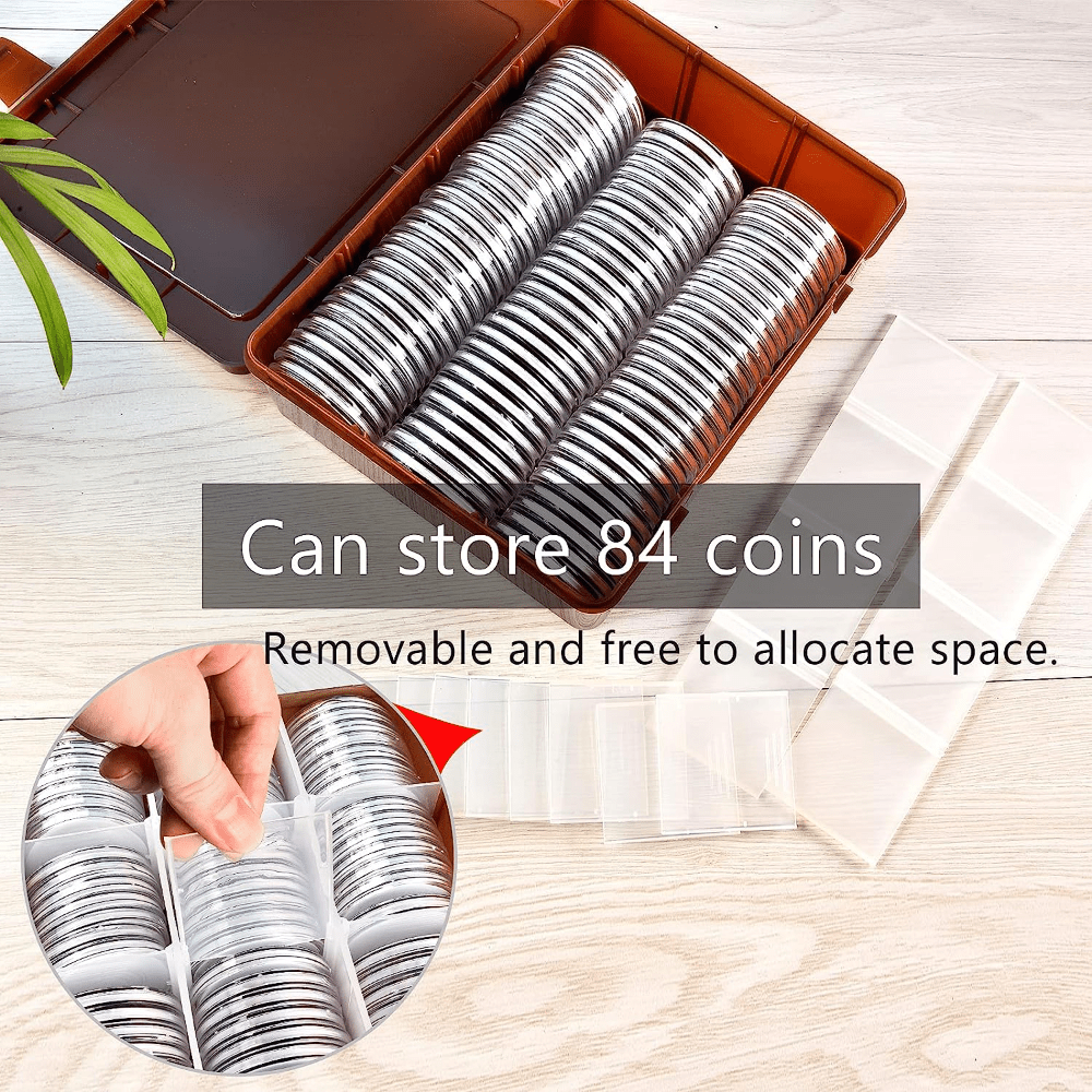 84 Pieces 46 mm Coin Capsules, with Foam Gasket and Plastic Storage  Organizer Box, Coins Holder Collector Case for Coin Collection Supplies 6  Sizes (20/25/27/30/38/46mm) – Transparent – ZENGVO LLC