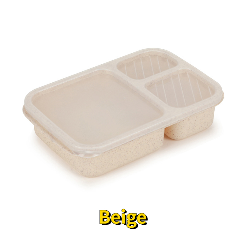 Divided Lunch Box, Wheat Straw Dinnerware Food Storage Container, Portable  Bento Box, Microwave Safe, Picnic Camping Food Fruit Container, Leakproof  Food Container, For Teenagers And Workers At School,canteen, Back School,  Home Kitchen