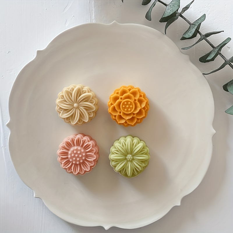 Create Unique Flower shaped Mooncakes With This Mooncake - Temu