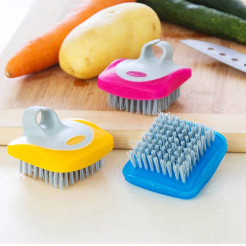 2pcs Vegetable Brush, Potato Brush Scrubber Veggie Cleaning Brush Food  Flexible Bristles Kitchen Brush for Food, Corn and Carrots(Blue) 