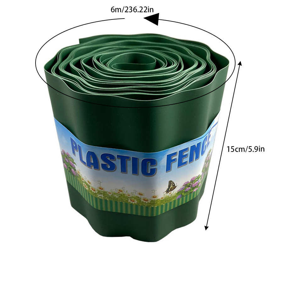 Garden Fence Thicken Plastic Landscape Edging Diy Garden - Temu