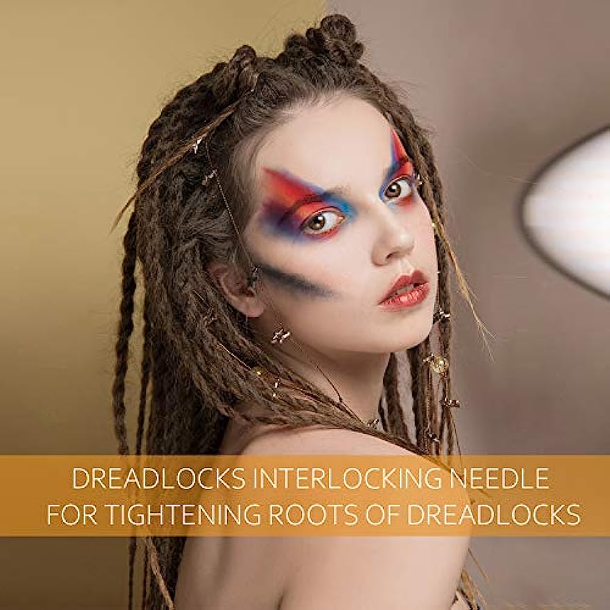 8 Pieces Dreadlocks Tool Sisterlocks Craft Dreadlocks Hair Extensions Locks  Tool Hair Locking Tool Tightening Accessories for Different Christmas