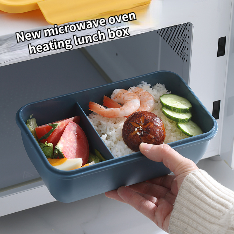 1pc Japanese Style Microwavable Heat Resistant Lunch Box, Sealable Fresh  Fruit Container For Office Workers And Students