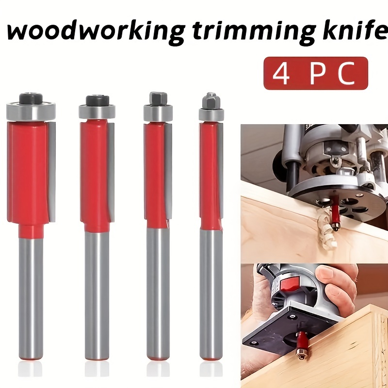 1/3PCS Straight Edge T-shaped Cutter 8mm Shank Alloy Woodworking Milling  Cutter Computer Engraving Machine