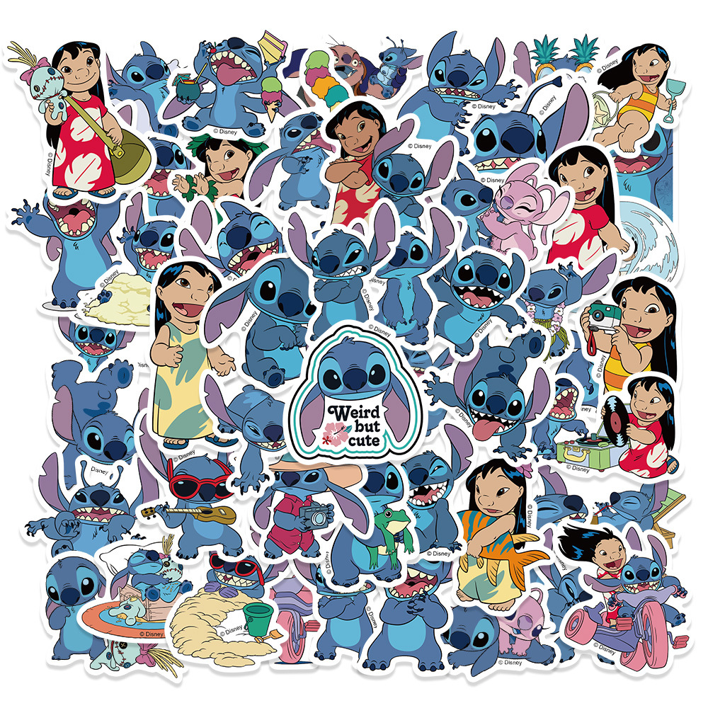 Stitch Aufkleber,50 Stück Lilo and Stitch Stickers für Teenager, Kinder,  Wasserflasche,coole Schießspiele, Aufkleber für Laptop, Fahrrad, Gitarre,  Gepäck, Handy, Computer, Skateboard…: : Spielzeug