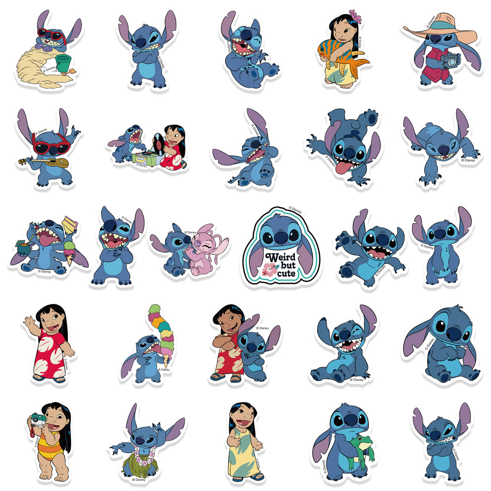 Disney Stitch Stickers Lilo and Stitch Kawaii Lilo And Stitch