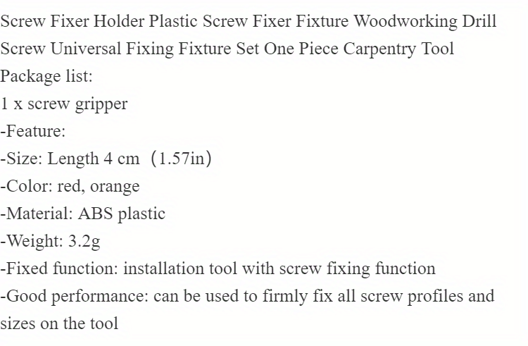 Screw Fixer Holder Universal Fixing Fixture Set For - Temu