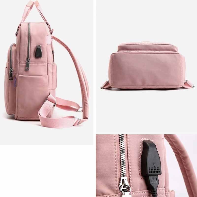 Simple Casual Canvas Backpack School Bag Travel Bag Trendy Couple Backpack  - Temu