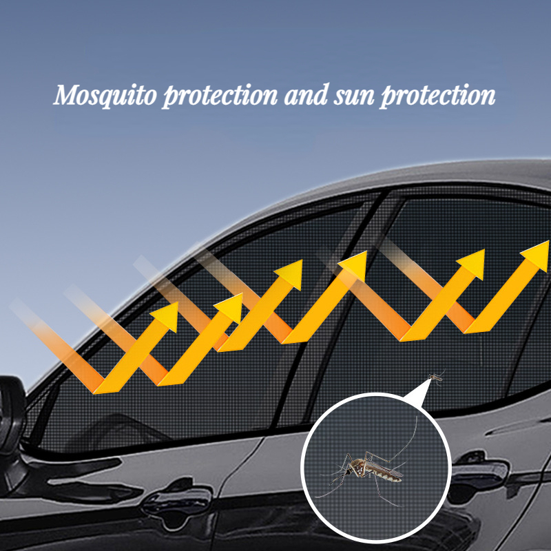 Écran de fenêtre de moustiquaire de voiture, rideau de pare-soleil de  fenêtre de voiture, rideau de voiture d'isolation thermique anti-UV,  prévention