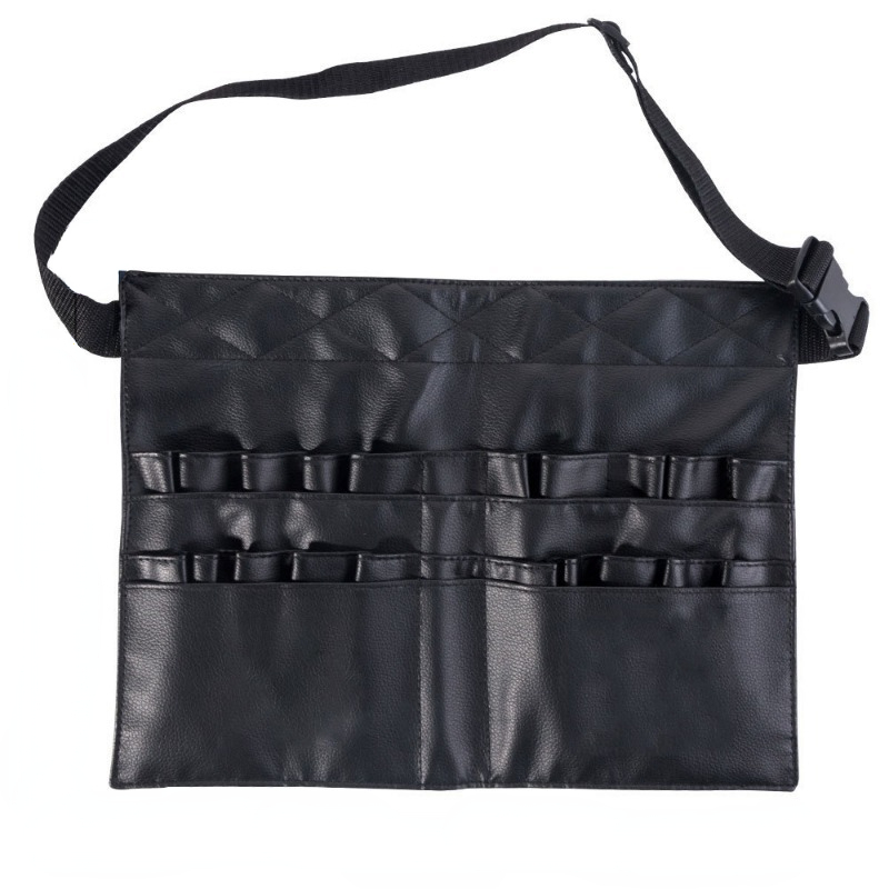 Makeup Brush Bag Belt with Pockets Foldable Adjustable Apron Pack