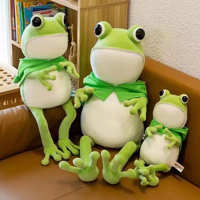 With Cloak Frog Plush Toy Pillow