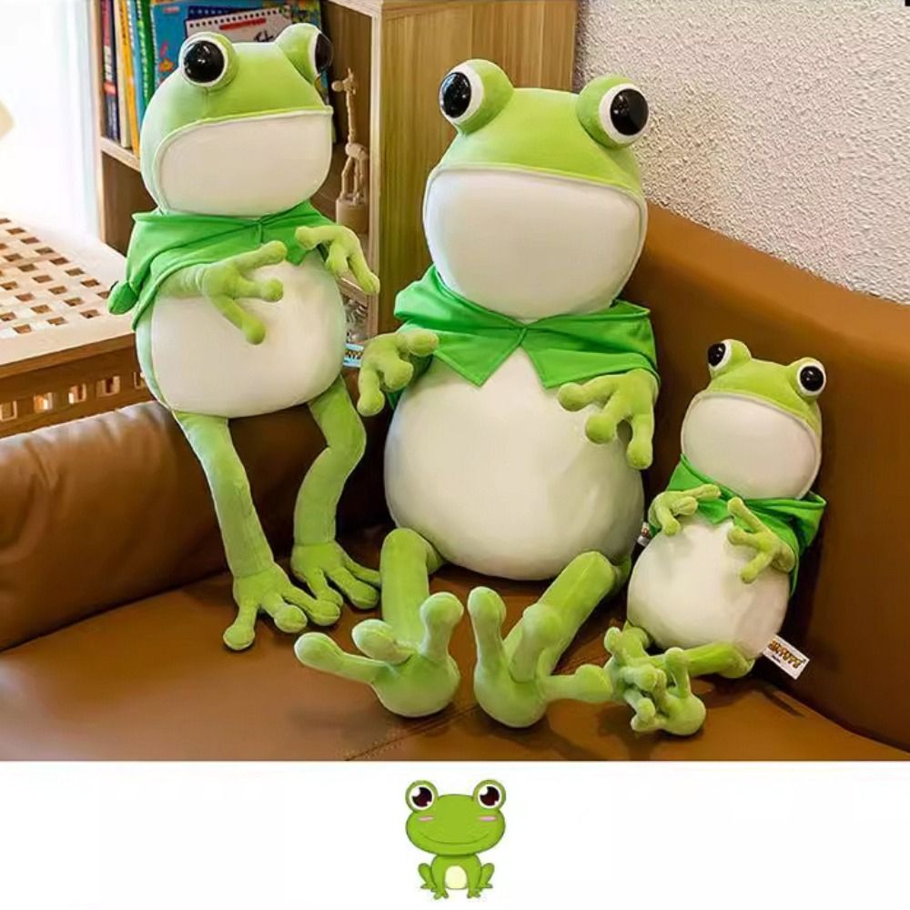 Frog Plush Pillow Super Soft Frog Plush Toy Cute Plush Frog Hand