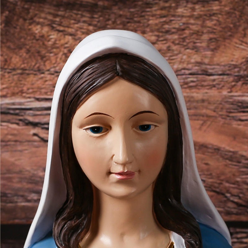 1 Stück 46,51 Cm Christliche Jungfrau Unserer Lieben Frau Aus Kunstharz,  Ikone, Katholische Figur, Familiendekoration, Katholische Dekoration,  Geschen