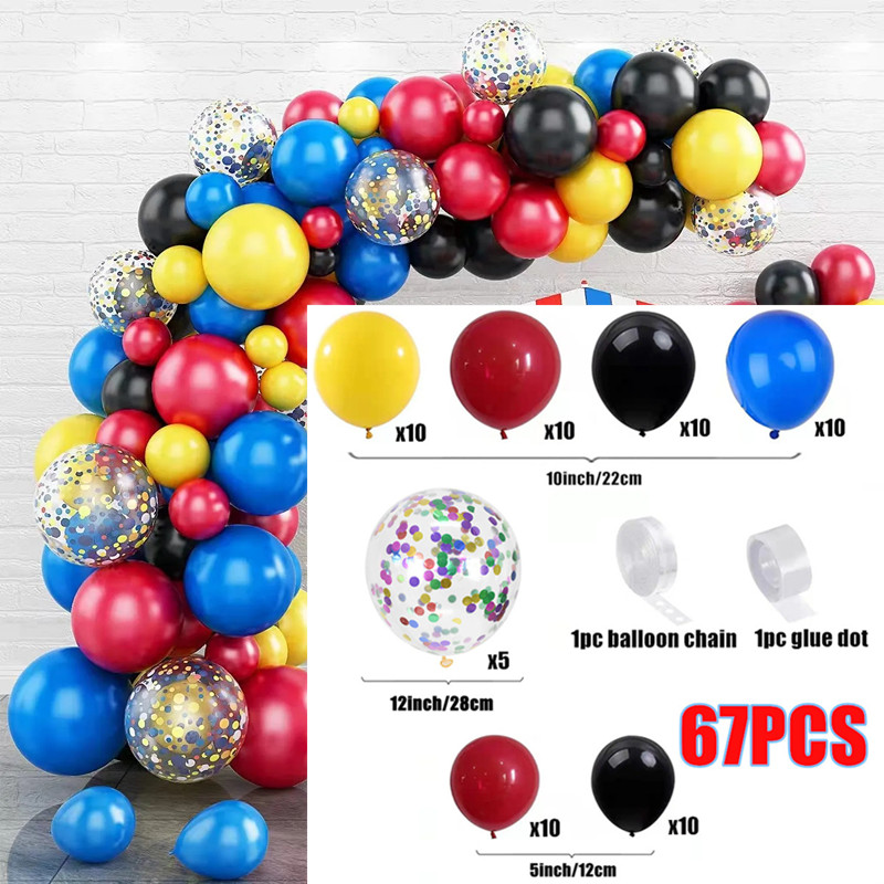 Set/130pcs Kit Arco Guirnalda Globos Rojo Negro Globos - Temu