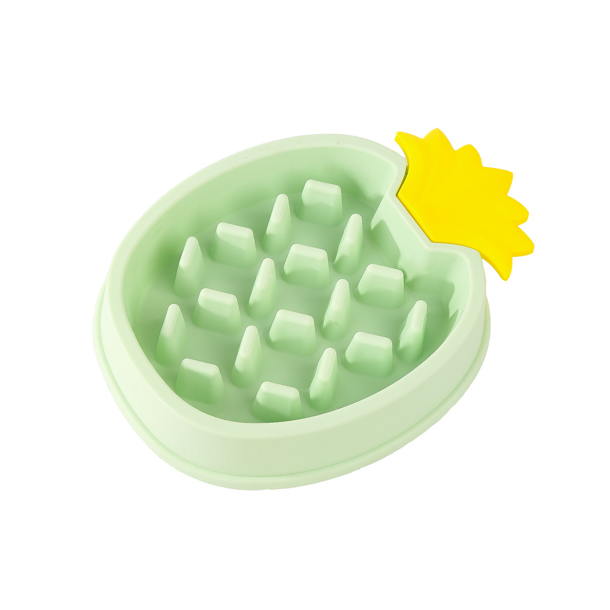 Random Color Pineapple Shaped Slow Feeder Pet Bowl Anti-choking Dog Food  And Water Bowl Plastic Pet Slow Feeding Basin Pet Puzzle Food Feeder - Temu