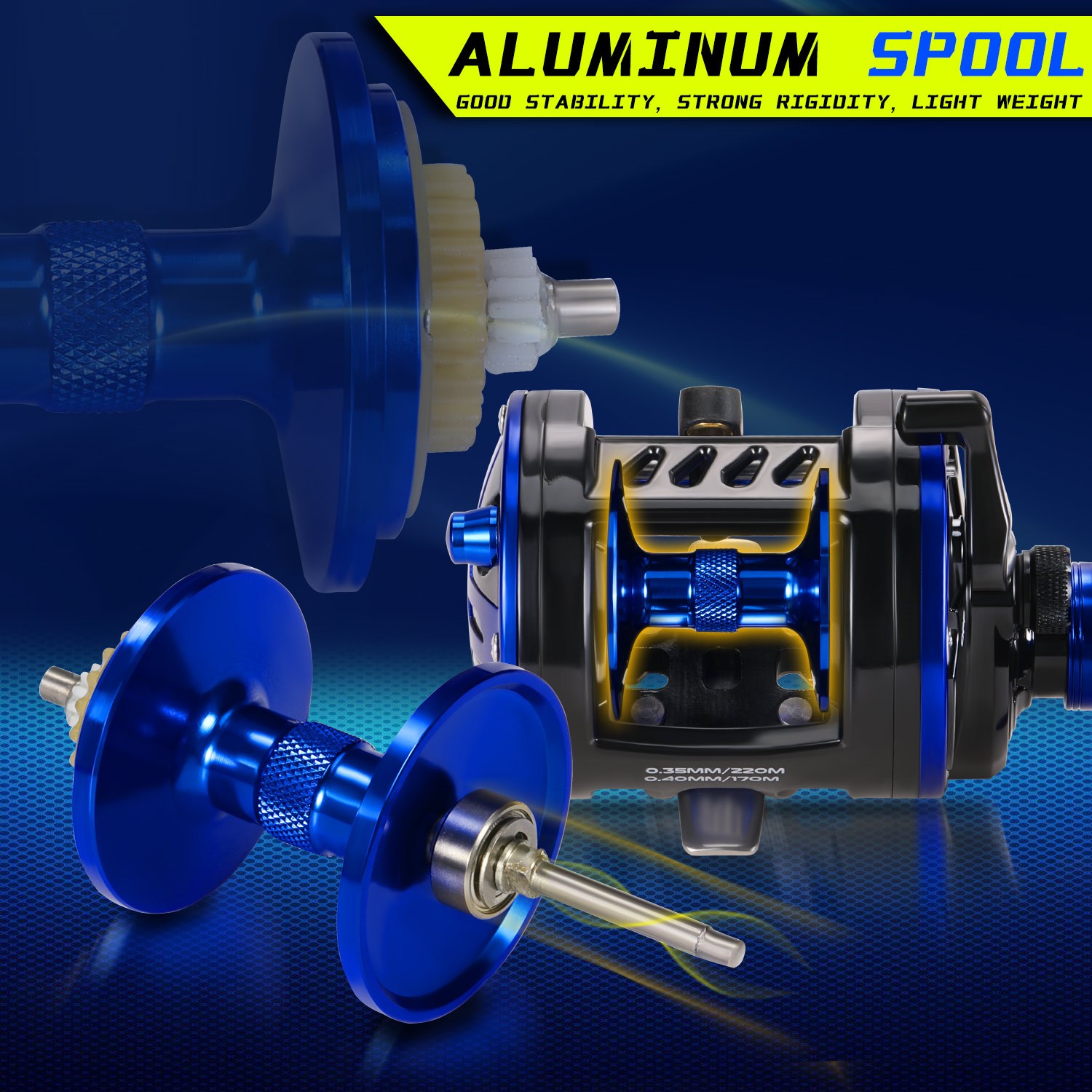 Aluminum Alloy Trolling Reel Saltwater 5.1:1 Gear Ratio 3+1 - Temu