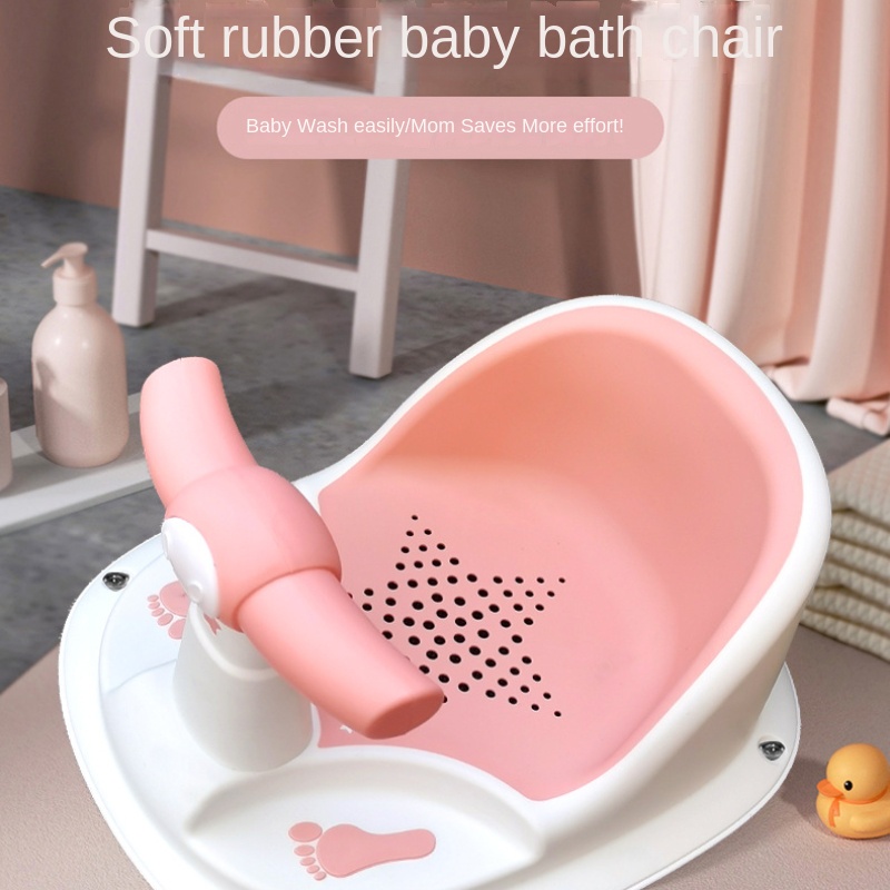 Asiento de baño, asiento de bañera, silla de para bebé, respaldo  antideslizante, estable para bebé Blanco Baoblaze Asiento de baño
