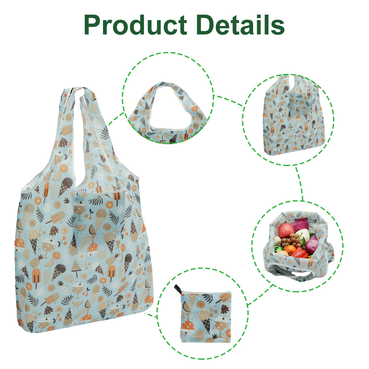 Reusable Shopping Tote Bags Large Capacity Groceries Bags - Temu