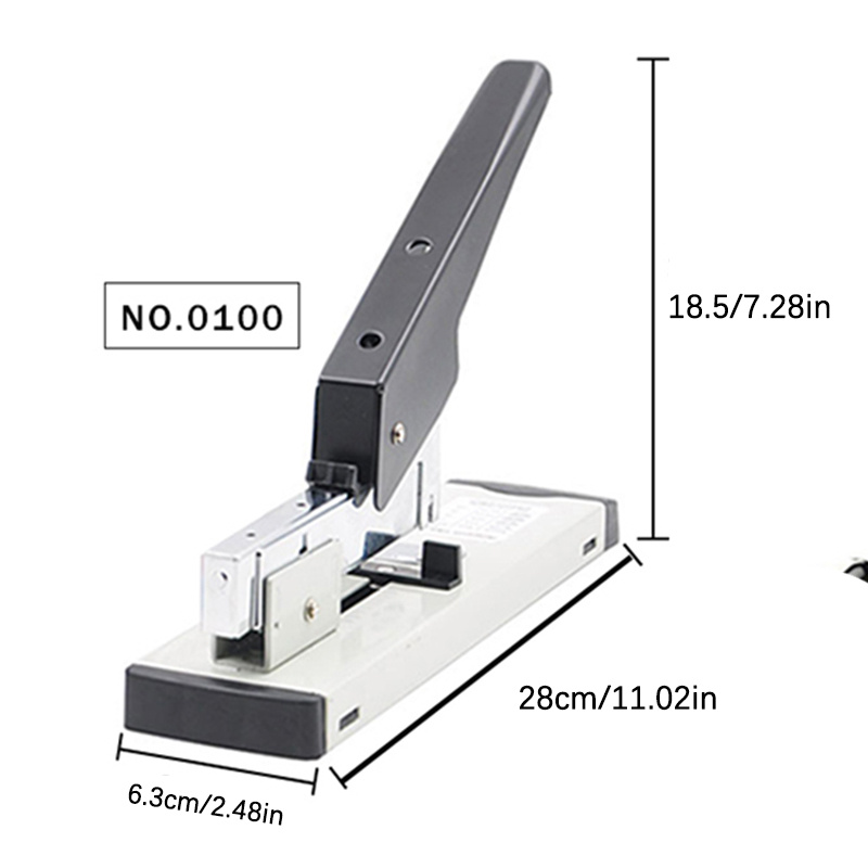 2023 New Long/Rotate Stapler Metal Special Sewing Machine Staple  Lengthening Stapler Paper Stapling Office Stapler