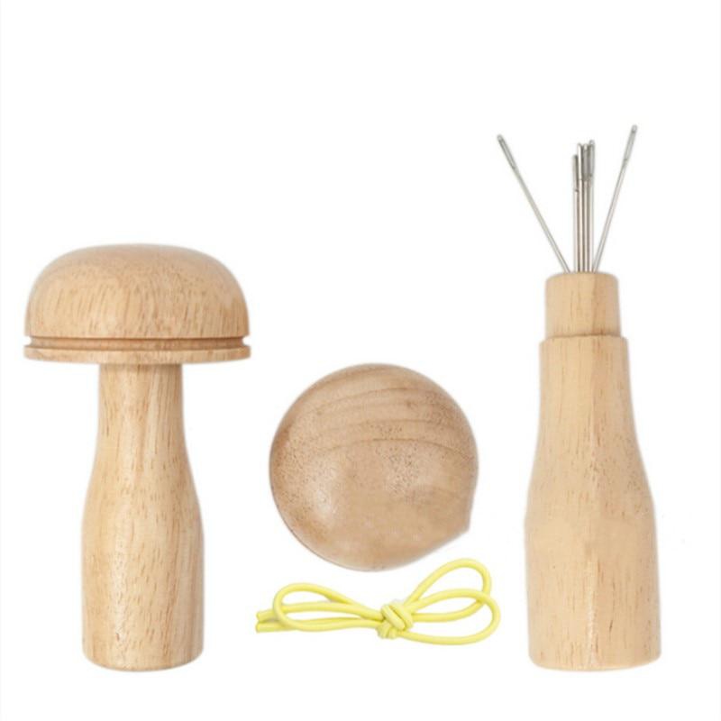 1pc Diy Wooden Darning Patchwork Tool, Mending Pants Clothes Socks