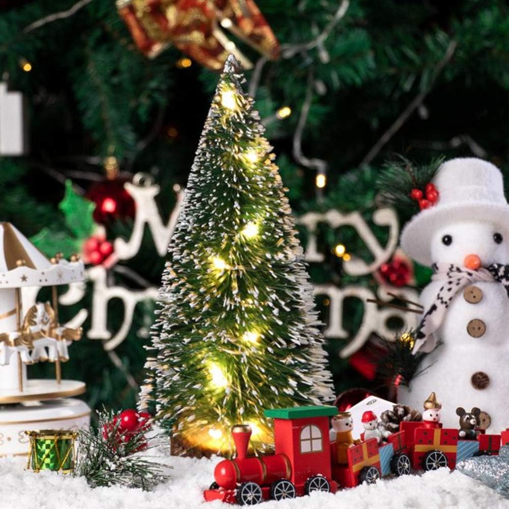 5/10 Stück Mini-Sisal-Schnee-Frost-Bäume, Flaschenbürsten-Bäume, 5 Größen,  Weihnachten, DIY-Dekoration, Zuhause, Tischdekoration, Diorama-Baummodelle