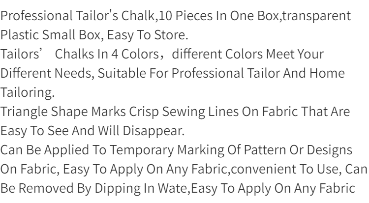 Professional Tailors Chalk Tailor's Fabric Marker Chalk - Temu