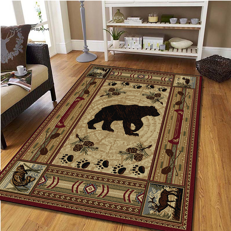 Vintage Black Bear Pattern Floor Mat, Lightweight Non-slip Waterproof And  Stain-proof Mat, Suitable For Living Room, Bedroom, Machine Washable,  Indoor And Outdoor Available, Home Decor, Room Decor, Area Rugs - Temu
