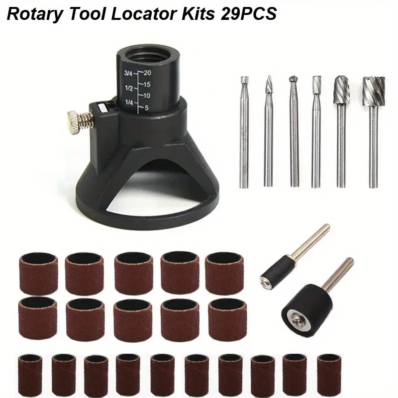 Dremel Tool 11pc Rotary Tool Kit - Cutting Guide With HSS Router Bits & Drills For Dremel Dremel Accessories - Foto 8