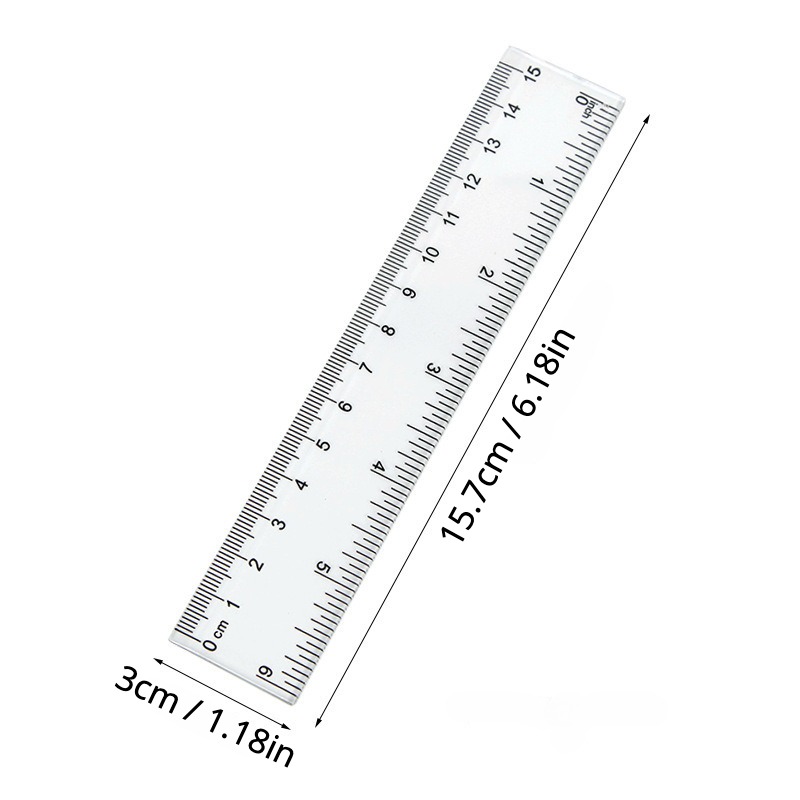 Colorful Plastic Ruler Students Ruler For School Ruler With - Temu