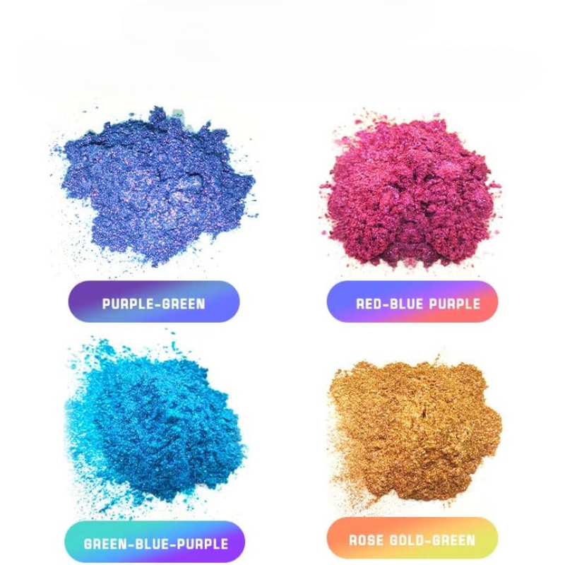 Let's Resin Chameleon Mica Powder, Colors Shift Powder for Epoxy Resin/Tumbler, Painting,Slime,Nails, Saturated Color Shifting Chrome Pigment Powder