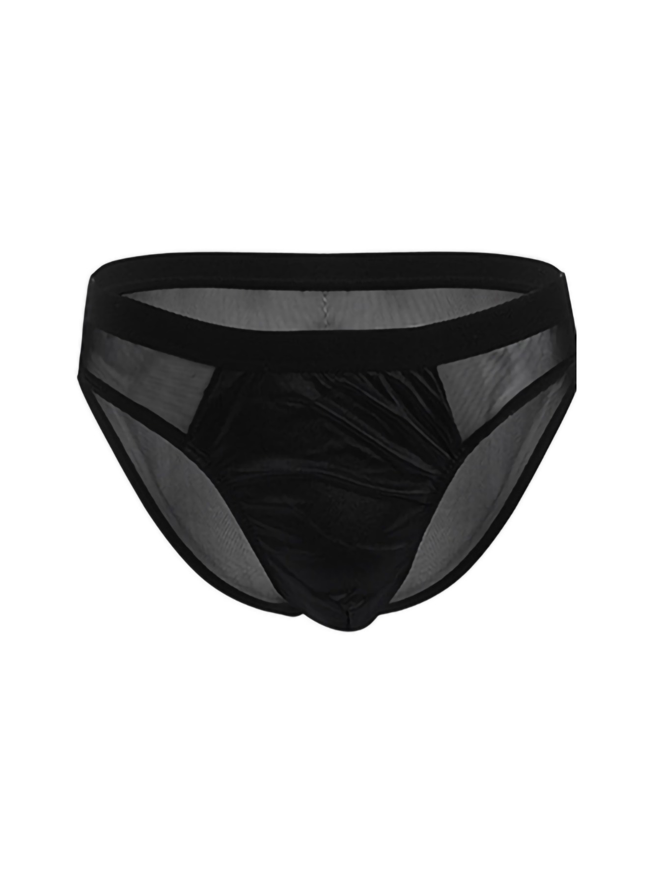 Men's Sexy Mesh See Underwear Low Waist Breathable U Raised - Temu