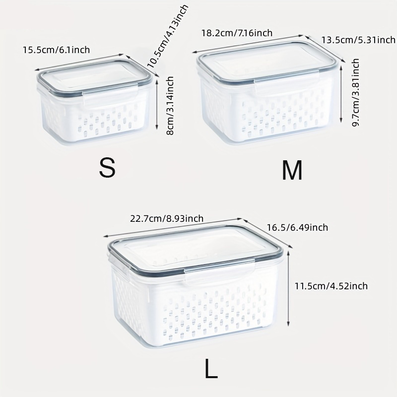 Fruit Grape Storage Containers For Fridge produce Fruit - Temu