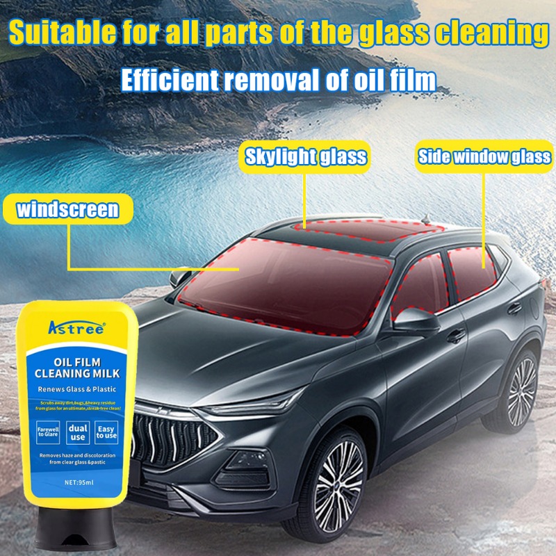 Oil film cleaning milk car glass oil film remover heavy oil film cleaning  paste windshield stain