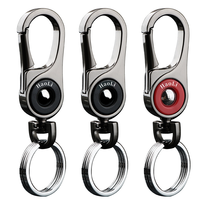 Torubia Metal Carabiner Clip Keyring Keychain Chain Holder Organizer for  Car Keys Finder(2Pcs Key Chain Clip Hook)Silver 