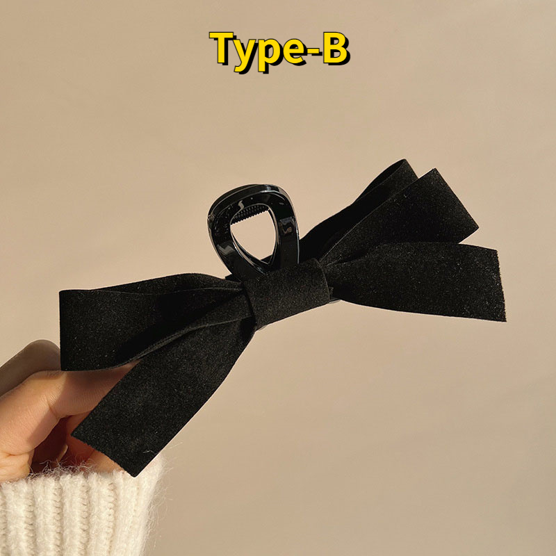 ribbon bow hair claw clip sweet bowknot hair clips nonslip